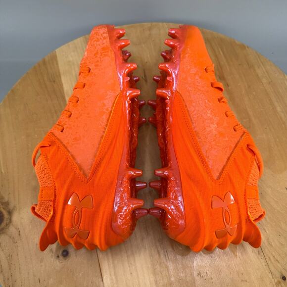 Under Armour Blur Smoke 2.0 MC Suede Mens Size 8 Football Cleats Orange NEW‎ main image 6